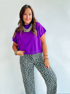 Purple Sweater Top