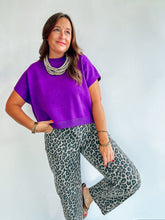 Load image into Gallery viewer, Purple Sweater Top