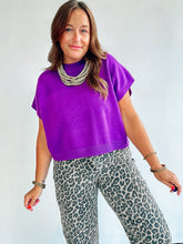 Load image into Gallery viewer, Purple Sweater Top