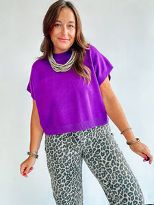 Purple Sweater Top
