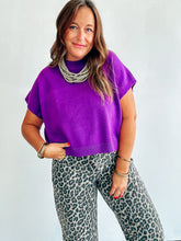 Load image into Gallery viewer, Purple Sweater Top