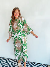 Load image into Gallery viewer, Green Printed Midi
