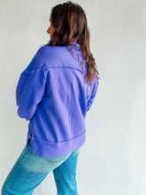 Load image into Gallery viewer, Purple Zip Up Pullover