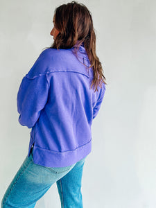 Purple Zip Up Pullover