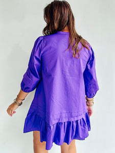 Purple Shift Dress