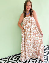 Load image into Gallery viewer, Tan Zebra Print Maxi