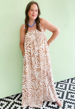 Load image into Gallery viewer, Tan Zebra Print Maxi