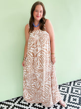 Load image into Gallery viewer, Tan Zebra Print Maxi