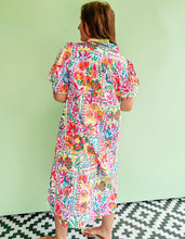 Load image into Gallery viewer, Pink Multi Color Printed Midi Dress