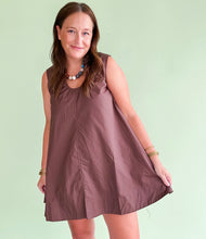 Load image into Gallery viewer, Brown Scoop Neck Dress