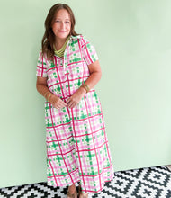 Load image into Gallery viewer, Plaid Midi Dress