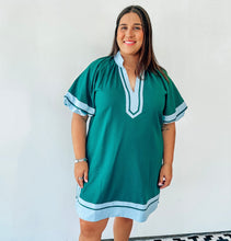 Load image into Gallery viewer, Green &amp; Blue Dress