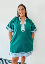 Load image into Gallery viewer, Green &amp; Blue Dress