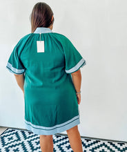 Load image into Gallery viewer, Green &amp; Blue Dress
