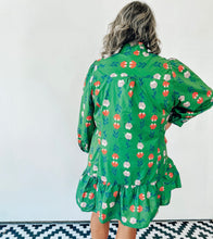 Load image into Gallery viewer, Green Floral Print Dress