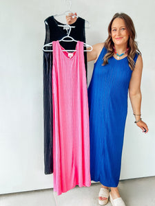 Textured Maxi Dress (3 Colors)