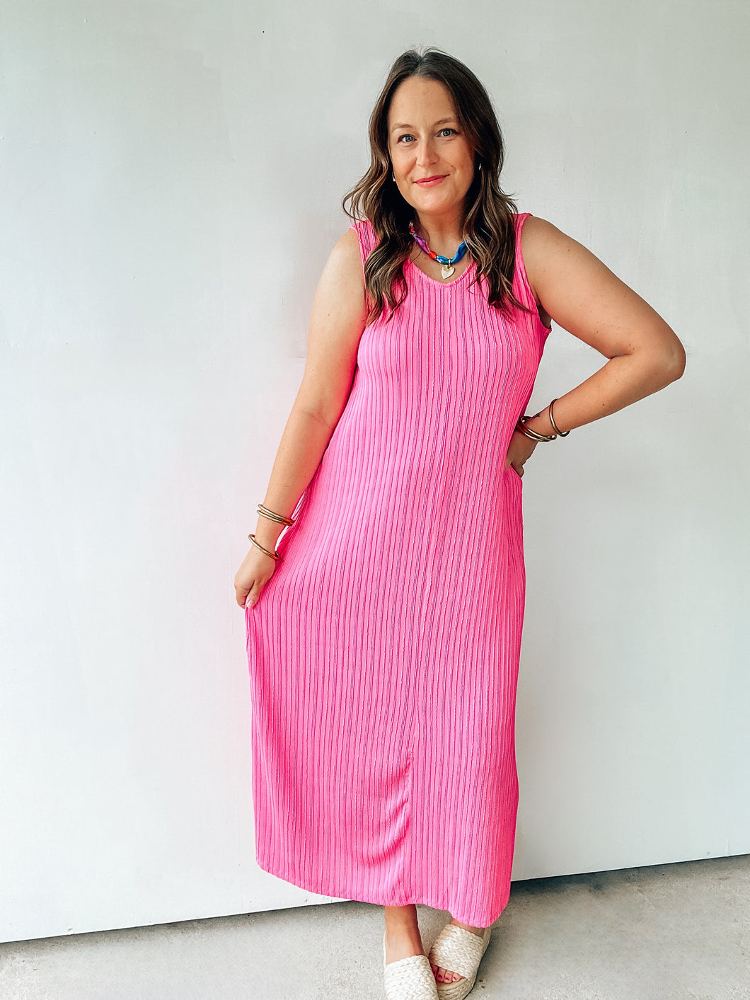Textured Maxi Dress (3 Colors)