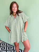 Load image into Gallery viewer, Green Stripe Dress