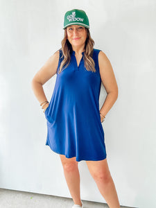 Wrinkle Free Sleeveless Shift Dress