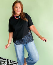Load image into Gallery viewer, Black Lace Tee (S-XL)