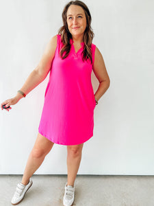 Wrinkle Free Sleeveless Shift Dress
