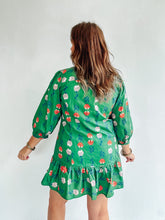 Load image into Gallery viewer, Green Floral Print Dress