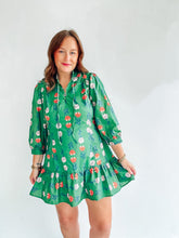 Load image into Gallery viewer, Green Floral Print Dress