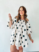 Load image into Gallery viewer, Off the Shoulder Polka Dot Dress