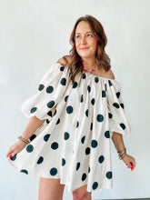 Load image into Gallery viewer, Off the Shoulder Polka Dot Dress