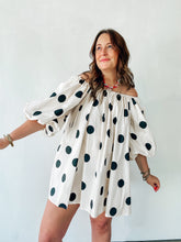 Load image into Gallery viewer, Off the Shoulder Polka Dot Dress