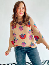 Load image into Gallery viewer, Block Print Mock Neck Sweater