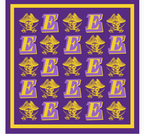 Purple and Gold Bandana Scarf (3 Prints)