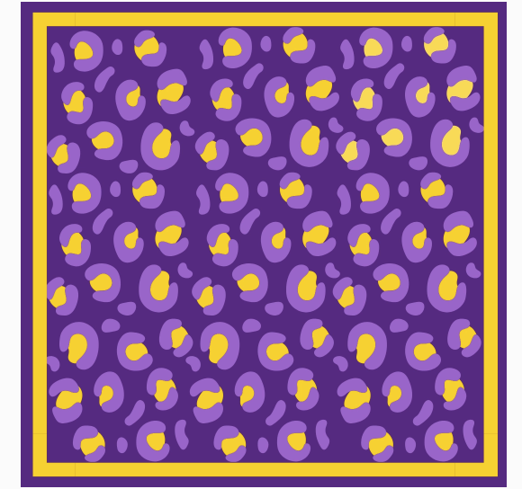 Purple and Gold Bandana Scarf (3 Prints)